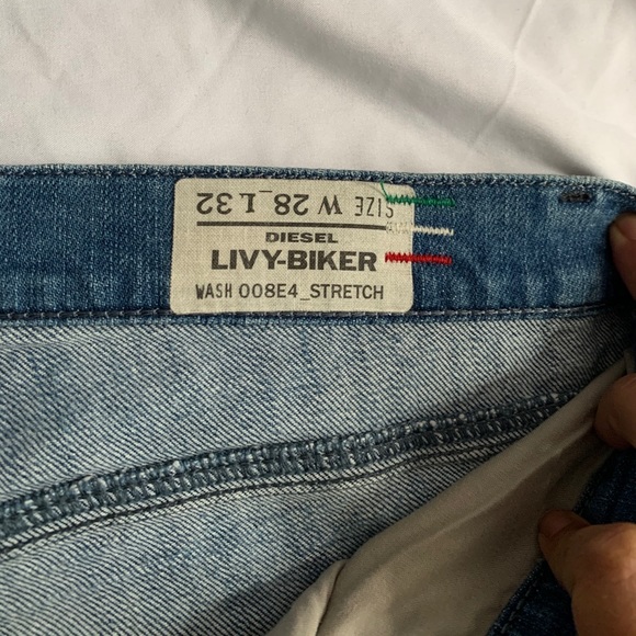 DIESEL LIVY-BIKER Stretchy Skinny Jeans W 28 L 32 - Picture 5 of 13